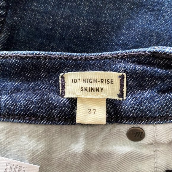Madewell 10" High-Rise Skinny Jeans in Bensley Wash - Picture 11 of 11